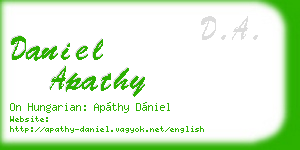 daniel apathy business card